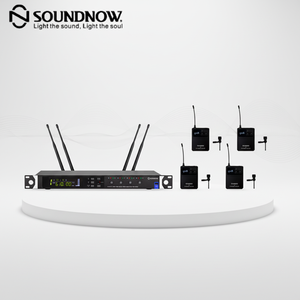 Micrófono Inalámbrico Wi-Fi de Una a Cuatro Salidas, con Batería AA, Conector XLR, Ideal para Presentaciones en Escenario y Estudios de Grabación - Product Image 2
