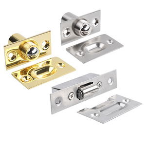 ตัวล็อคประตูแบบแม่เหล็กทรงกลมทองแดงสำหรับประตูไม้ - Product Image 3