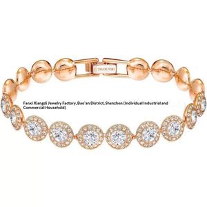 Conjunto de Joyería de Aleación de la Serie Roman Una de Shi Jia con Incrustaciones de Cristal y Circonio, Collar y <span class=keywords><strong>Pulsera</strong></span> Redondos - Product Image 5