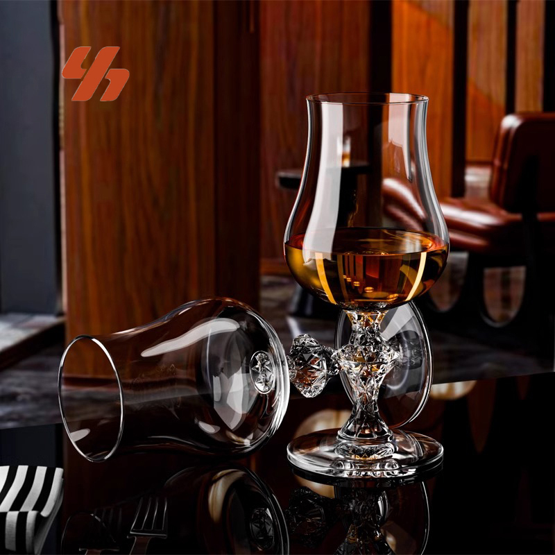 Macallan Style Crystal Whiskey Snifter,Handmade Lead-free Nosing Glass,Professional Whisky Tasting Cup Custom Logo