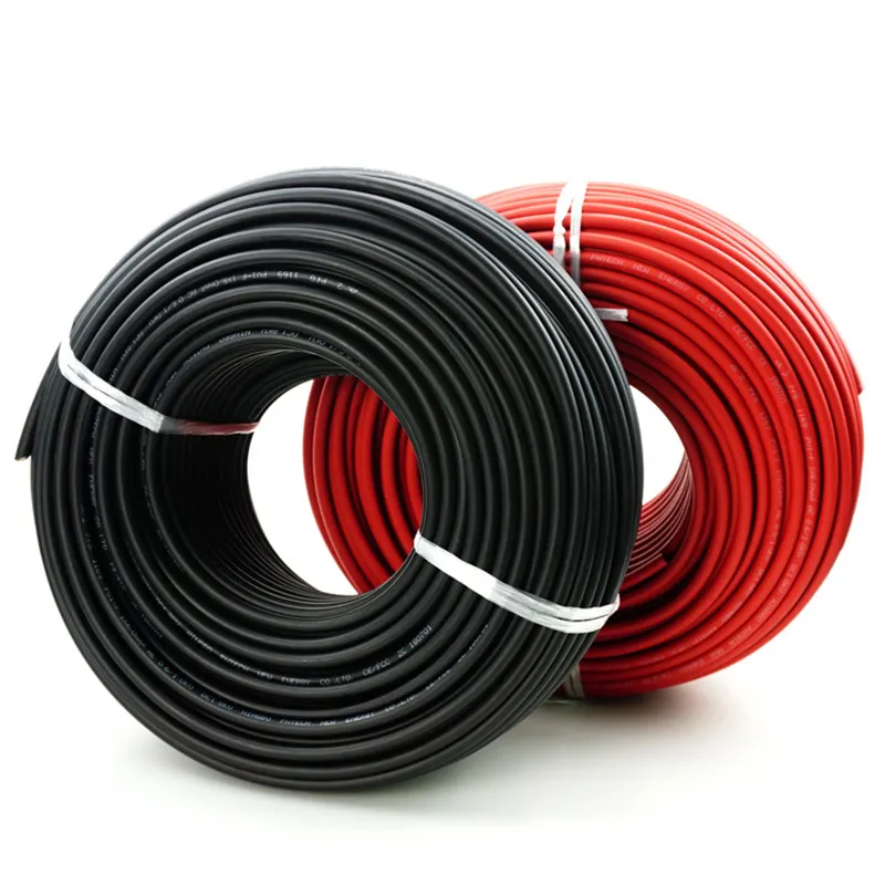 Zwart Rood Of Aangepaste Groothandel Zuurstofvrije Vertind Koperdraad Pv1-f 1x25mm2 25Mm Solar Kabel Voor Verkoop