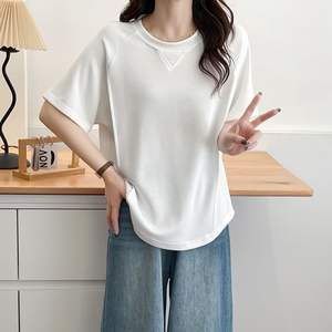 <span class=keywords><strong>เด</strong></span><span class=keywords><strong>รส</strong></span>แขนสั้นสำหรับผู้หญิงไซส์ใหญ่, <span class=keywords><strong>เด</strong></span><span class=keywords><strong>รส</strong></span>ฤดูร้อนเสื้อยืดแขนสั้นน่ารักลายสามเหลี่ยมหลวมสำหรับคนผอมและคนอ้วน - Product Image 4