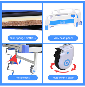 Camilla Manual de 2 funciones de alta calidad, cama médica de Cuidado del Hogar ABS para el cuidado del paciente, fábrica al por mayor para uso en hospitales de enfermería - Product Image 6