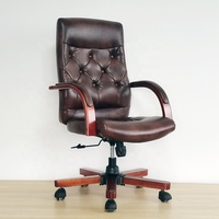 Vente en gros de chaises de bureau ergonomiques de style moderne et durables en cuir artificiel fauteuils à roulettes chaise d'ordinateur ancienne