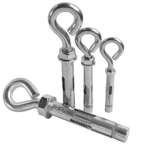 Ancrage pour <span class=keywords><strong>plafond</strong></span> et mur en acier inoxydable robuste Expansion de boulon à oeil en béton avec vis à oeil à épaulement et <span class=keywords><strong>crochet</strong></span> à écrou - Product Image 4