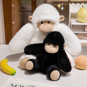 Imitazione animale di pezza Orangutan peluche Orangutan bianco e nero peluche di 3 taglie per il regalo del ragazzo - Product Image 5