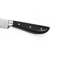 Couteau à pain de cuisine, aiguiseur de 4.5 pouces 3Cr14 en acier inoxydable avec manche en abs