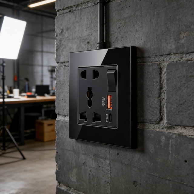 And Universal Wall 250V Switch Socket Electric Switches