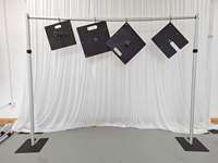 Tuyau de support de toile de fond de mariage réglable de haute 1.8 à 4.2M et système de drapé pour fond de scène d'événement