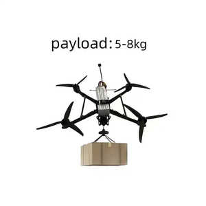 Drones Deportivos Comerciales Open Fly para Carga Pesada, FPV de 10/13/15 Pulgadas con Capacidad de Carga de 5-8 kg y Distancia de Vuelo de 20 km, Color Negro - Product Image 3