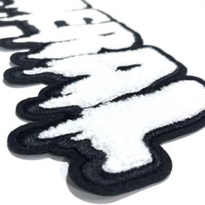 Patchs brodés personnalisés sans minimum de commande, fabriqués en Chine, en gros, thermocollants, 3D en chenille avec logo - Product Image 3