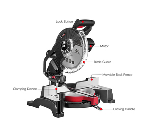 Sierra <span class=keywords><strong>Ingletadora</strong></span> Eléctrica Multiusos TEH <span class=keywords><strong>Easy</strong></span> Transport de 255 mm, Bisel Único, para Múltiples Materiales, Sierra de Corte de 220 V - Product Image 2