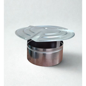Tapa de chimenea de acero galvanizado tipo inserto, cubierta fija para chimeneas de techo - Product Image 1