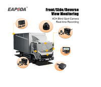 ODM/OEM Mdvr 4g 4ch 1080P Kit de surveillance de véhicule à carte SD unique avec caméra de voiture à vue nocturne Moniteur 7 "pour remorque de camion d'autobus