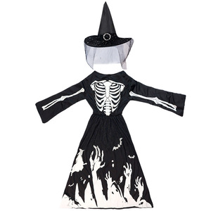 Disfraz de Halloween para Niños, Disfraz de Fantasma del Grim Reaper con Guadaña que Brilla en la Oscuridad, Túnica con Capucha y Cinturón para Fiestas de Disfraces de Carnaval - Product Image 3