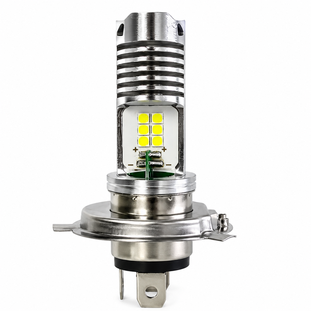 High Power LED Motorcycle Headlight Bulb 6000K White Waterproof Plug and Play Motorbike Lamp HS1& H4 12V25/25W