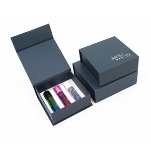 Boîte d'emballage en papier magnétique rigide de luxe personnalisée avec rouleau, flacon d'huile essentielle, fermeture magnétique, boîte cadeau en carton avec insert - Product Image 2