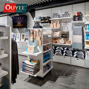 Kệ Để Bàn Tròn Bán Lẻ Quần Áo Bằng Gỗ Sang Trọng Kệ Trưng Bày Sàn Gỗ Tùy Chỉnh Cho Cửa Hàng Quần Áo Bán Lẻ - Product Image 3