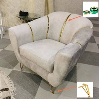 WINSTAR Fabrik Liefert Möbelteile Goldene Metallbeine für Sofa Bett Schrank Füße