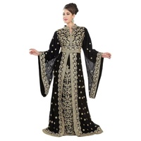 Vêtements islamiques traditionnels SJ, vêtements ethniques en gros, design brodé, kimono musulman, abaya pour femmes, abaya islamique brodée