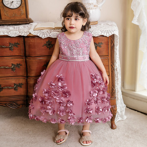 2022 verano bebé niña vestido princesa vestido bautizo niños <span class=keywords><strong>ropa</strong></span> 1 año fiesta <span class=keywords><strong>de</strong></span> cumpleaños boda 3-24 meses Vestidos - Product Image 3