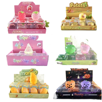 Populaire Balle anti-stress de décompression en forme de fruits simulés (Pomme, Fromage), faite à la main, en gelée de vaseline, vente en gros