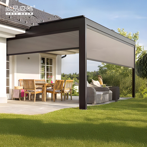 Pavillon en aluminium facile à assembler PE Nature Imperméable Couverture de patio extérieur et décorations de jardin Gazebo et <span class=keywords><strong>Pavi</strong></span> Pergola - Product Image 4