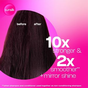 Après-shampoing <span class=keywords><strong>SUNSILK</strong></span>, Force & Brillance pour des cheveux 10x plus forts et 2x plus lisses, ultra brillance, 350ml - Product Image 4