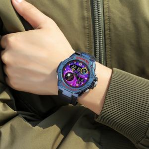 Reloj Digital de Doble Hora SMAEL 8068 para Hombre, Relojes Deportivos de Moda, Cronógrafo Resistente al Agua, Reloj de Pulsera Electrónico con Fecha Automática y Alarma - Product Image 6