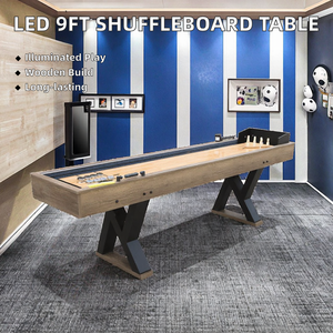 Phong cách 9ft LED ánh sáng shuffleboard bảng bền CR thương hiệu thể thao trong nhà Thiết bị tập thể dục làm bằng gỗ - Product Image 3