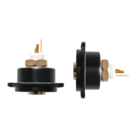 Conector BNC Hembra de Alta Calidad con Contacto de Cobre Aislado, Adaptador de Montaje en Chasis Coaxial RF, ABS IP68 120V Audio Video