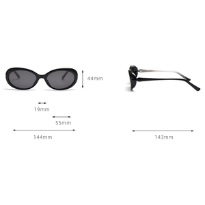 Gafas de Sol Polarizadas Ovaladas Negras para Mujer y Hombre 2026, Gafas de Sol de Lujo con Logotipo Personalizado, Gafas de Sol TR90 - Product Image 5