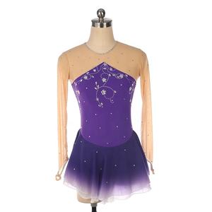 Robe De Patinage Artistique Personnalisée Filles Ados Robes De Patinage Sur Glace Compétition Salle De Bal <span class=keywords><strong>Gym</strong></span> Et Fitness Costumes Femmes - Product Image 5