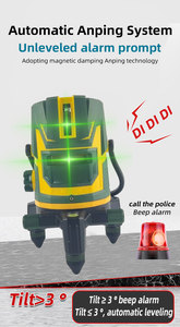 Niveau laser vert croisé 2/3/5 lignes, auto-nivelant 3D, rotatif automatique, niveaux de construction Dewa - Product Image 5