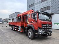 Camion benne FOTON Auman 8*4 avec grue télescopique de 10, 12 ou 14 tonnes, grue mobile, hauteur de levage maximale de 23,5 m