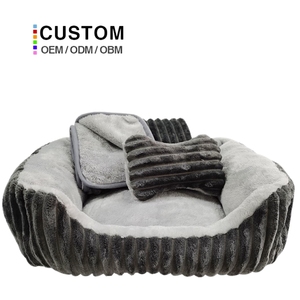 Coussin pour chien et chat, sur mesure, lavable, résistant aux morsures, écologique, luxueux, en coton et plumes, chaud pour l'hiver - Product Image 1