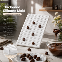 Moule à chocolat 2 ml en silicone platine sans BPA, cavité ovale flexible pour gelée, résine, forme personnalisée ODM