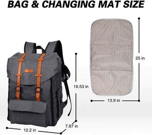 Sac à dos à langer grande capacité pour bébé, design double compartiment, tendance et stylé, idéal pour les voyages d'enfants/bébés - Vente chaude usine BSCI - Product Image 2