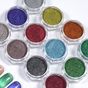 Nouvel arrivage de pigment œil de chat magnétique arc-en-ciel effet miroir Nail Art World 3d poudre de pigment pour ongles de beauté - Product Image 6