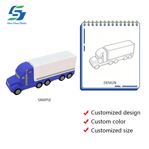 Bán buôn tùy chỉnh xe tải Trailer căng thẳng bóng PU bọt xe đồ chơi in logo lo lắng cứu trợ Quà tặng khuyến mãi - Product Image 2