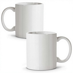 Mug en porcelaine blanc de 11 oz prêt pour la sublimation, revêtement écologique, passe au lave-vaisselle, mug à café, thé et chocolat chaud avec poignée - Cadeau - Product Image 3