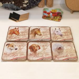 <span class=keywords><strong>Pas</strong></span> <span class=keywords><strong>cher</strong></span> Paysage-Design Coaster Set Poly Sac Souvenir Cadeau avec Tapis & Pads Produit Touristique - Product Image 2