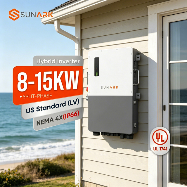 Self-Sufficient 10kW 15kW Hybrid Solar Inverter with Split Phase 120V 240V Output for Off-Grid Living and Home Emergency Backup