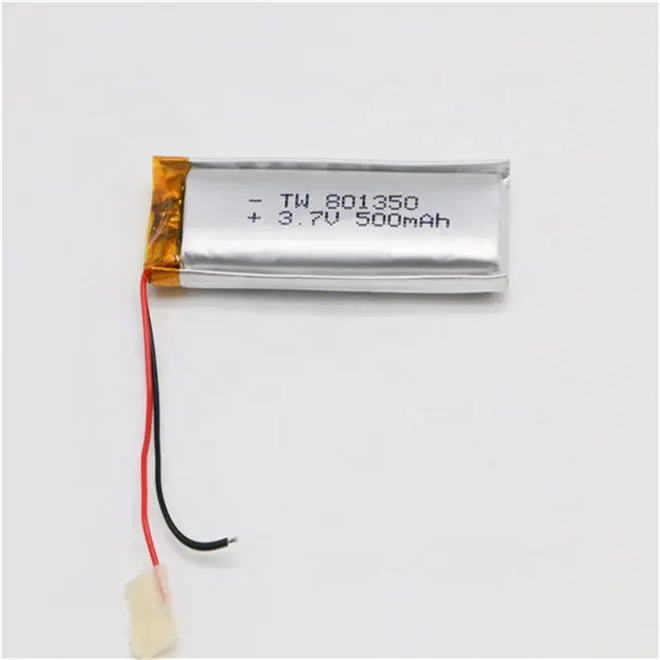 801350 500mah 3.7v hard case drone enrich power lithium polymer ion battery cells pack ion e-bike battery