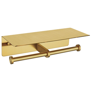 Self Adhesive 304 Stainless Steel Toilet <b>Paper</b> Holder with Shelf Wall Mount Toilet <b>Paper</b> Roll Holder Toilet Roll Holder - Product Image 1