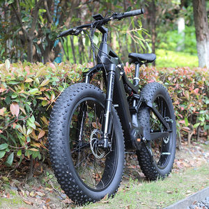 Thunder-Bicicleta eléctrica de montaña, bici de montaña de 2022 w, 48v, suspensión completa, neumático ancho, <span class=keywords><strong>shimano</strong></span>, fibra de carbono, 9 velocidades, 1000 - Product Image 4