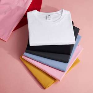 Camiseta personalizada 100% algodón para hombre, camiseta de lujo de calidad, cuello redondo, hombros caídos en blanco, ropa de calle, camiseta de gran tamaño para hombre - Product Image 3