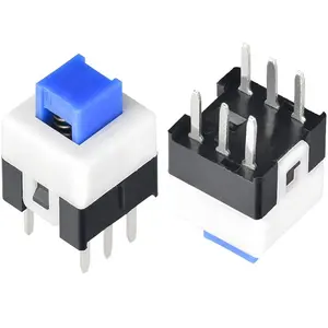 6 pin 7*7mm push button switch self-locking for toy