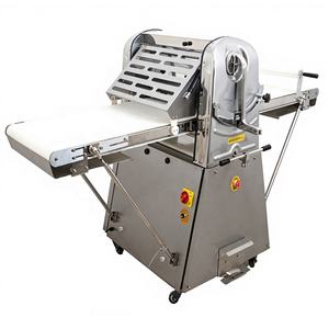 Machine automatique à aplatir <span class=keywords><strong>la</strong></span> pâte à croissants et à pizza, rouleau électrique pour presser <span class=keywords><strong>la</strong></span> pâte à pain, pour <span class=keywords><strong>pâtisserie</strong></span> croustillante avec convoyeur - Product Image 4