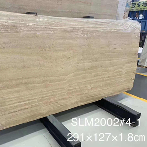 หินอ่อนขัดเงา เหมาะสำหรับปูพื้น แผ่นหินอ่อนสำหรับผนัง กระเบื้องสไตล์โมเดิร์น อิตาลี ธรรมชาติ ขนาดสั่งทำได้ คุณภาพสูง หนา 18 มม. 20 มม. สีเบจ +/- 1 มม. - Product Image 4